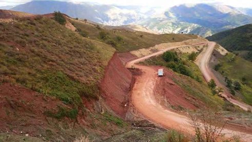 Vardenis-Mardakert road befor construction