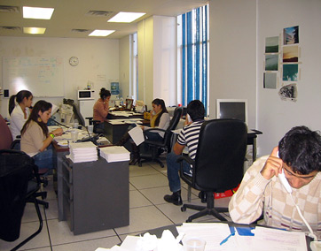 Armenia Fund USA volunteers conducting the fundraising Phonathon