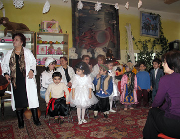 Children's performance at Nork Orphanage