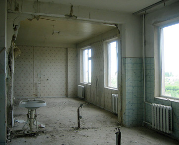 Neurological Division of the Hospital, currently being restored by Armenia Fund USA, was in a dilapidated condition.