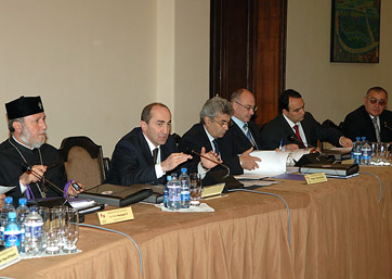 President Robert Kocharyan chairing Affiliates Annual Meeting in Yerevan