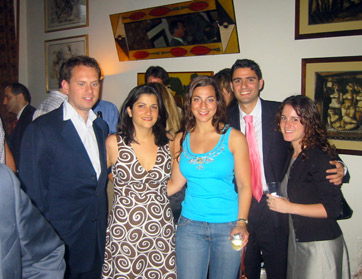 Left to Right: Alyssa and Tom Bonomo, Talene Najarian, Eric Baroyan, Amy Katcherian