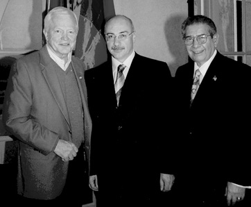 Detroit, L to R: Congressman Joe Knollenberg, President Ghoukasian, Edgar Hagopian