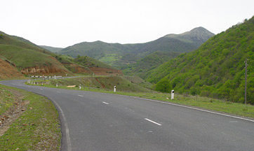 Goris-Stepanakert Highway — the "Life Road" of Artsakh connecting Karabakh to Armenia, 1996