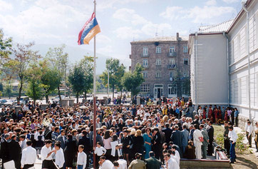 First Day of Classes at Vanadzor School , 2001