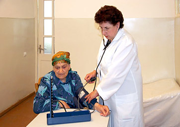 Basic care at the Armine Pagoumian Polyclinic in Stepanakert is provided free of charge