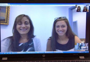 Skype conversation with benefactor's family: Flossie Miller-Mohler and Julia Miller
