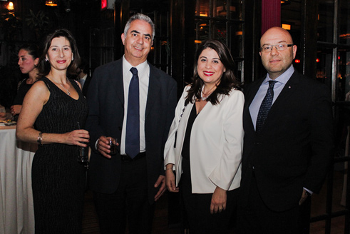 From L to R: Nila and Nazareth Festekjian, Hilda and Saro Hartounian