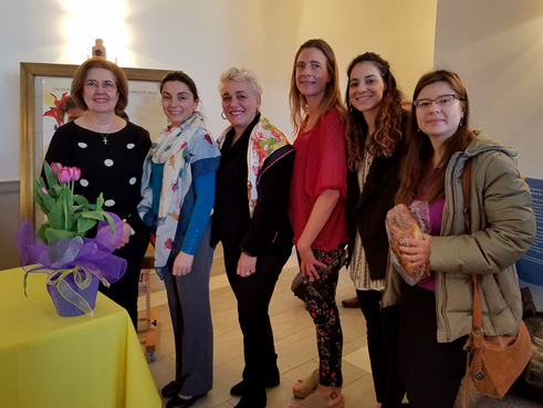 From L to R: Ani Capan, Jacklyn Baltaian, Lisa Stepanian, Jen Marraccino, Chelsea Senft and Julia Sinitsky