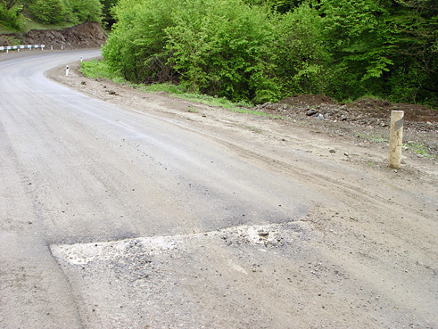 North-South Highway: where the asphalt ends