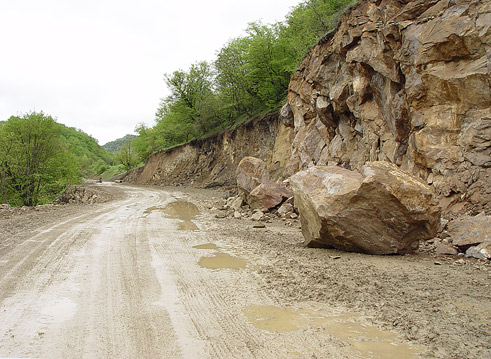 Segment of North-South Highway under construction